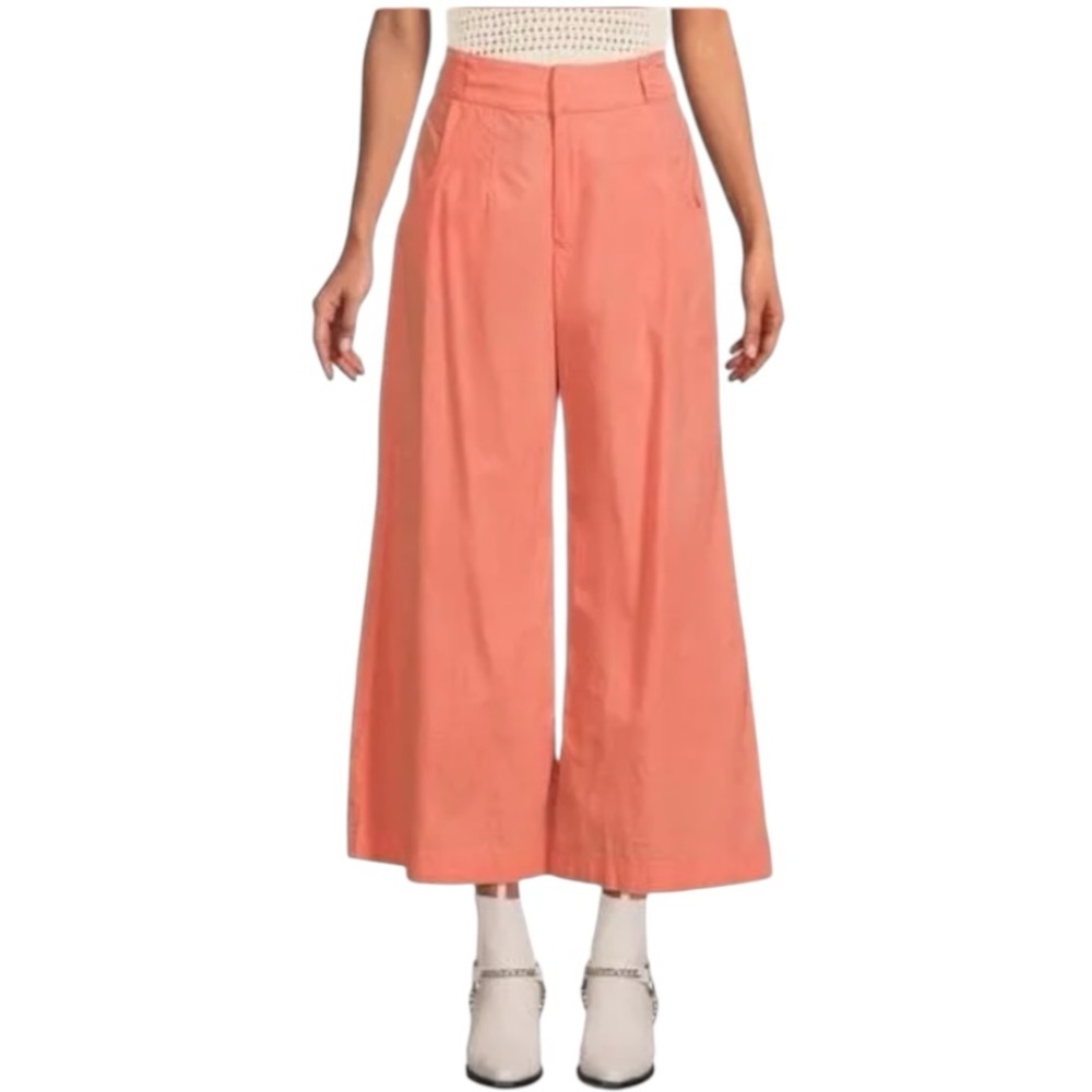 Free People Menorca crop wide leg  women’s pants size 4